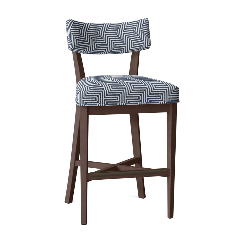 Tabouret de bar 29,5 po Juliet, Perigold Indigo, Tabac, Tabouret de bar (siège d'une hauteur de 29,5 po)