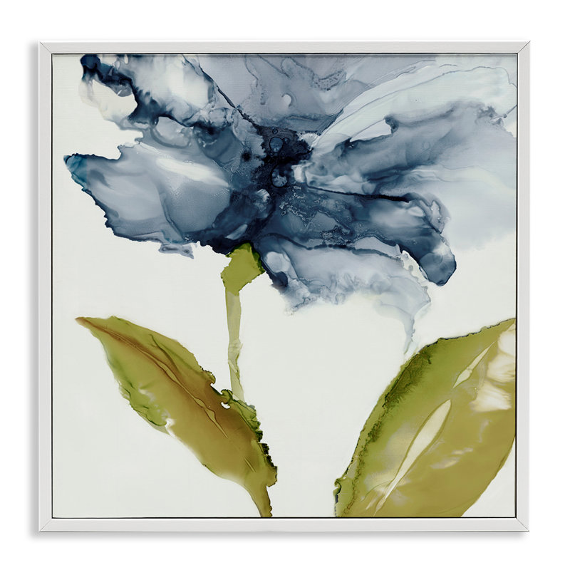 Giclée encadrée, dessin par Jacob Q, H 24 po x l 24 po, Estampe numérique encadrée blanc bord de mer