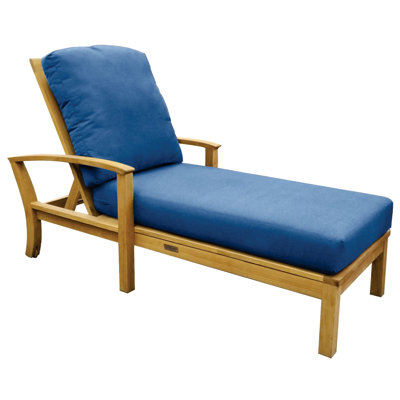 St. Lucia Outdoor Teak Chaise Lounge