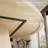 Round Dining Table for 4-6 People,Modern Kitchen Table with Inverted V Wooden Base, Stylish Design 47'' Dining Table for Kitchen, Dining Room, Living Room-1605920948
