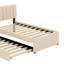 Lit plateforme tapissier avec lit gigogne Ramonda-108411509