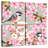 Brampt Bird On Teacup And Pink Flowers