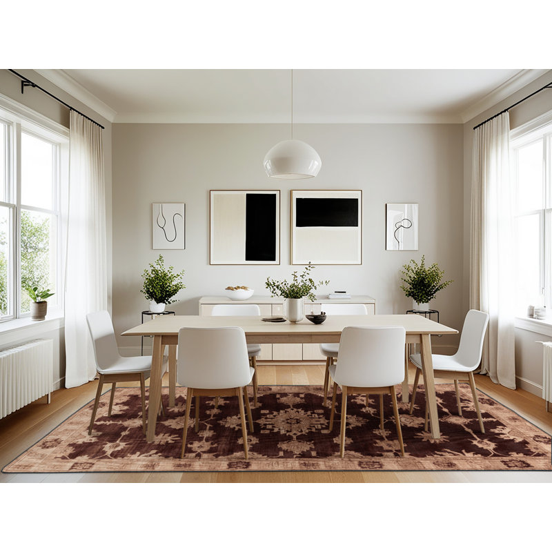 Tapis noir surteint lavable à la machine, Rectangulaire 7 pi x 10 pi