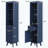 Tall Storage Cabinet with Adjustable Shelves and Drawer, Fluted Design for Bathroom/Living Room-220344630