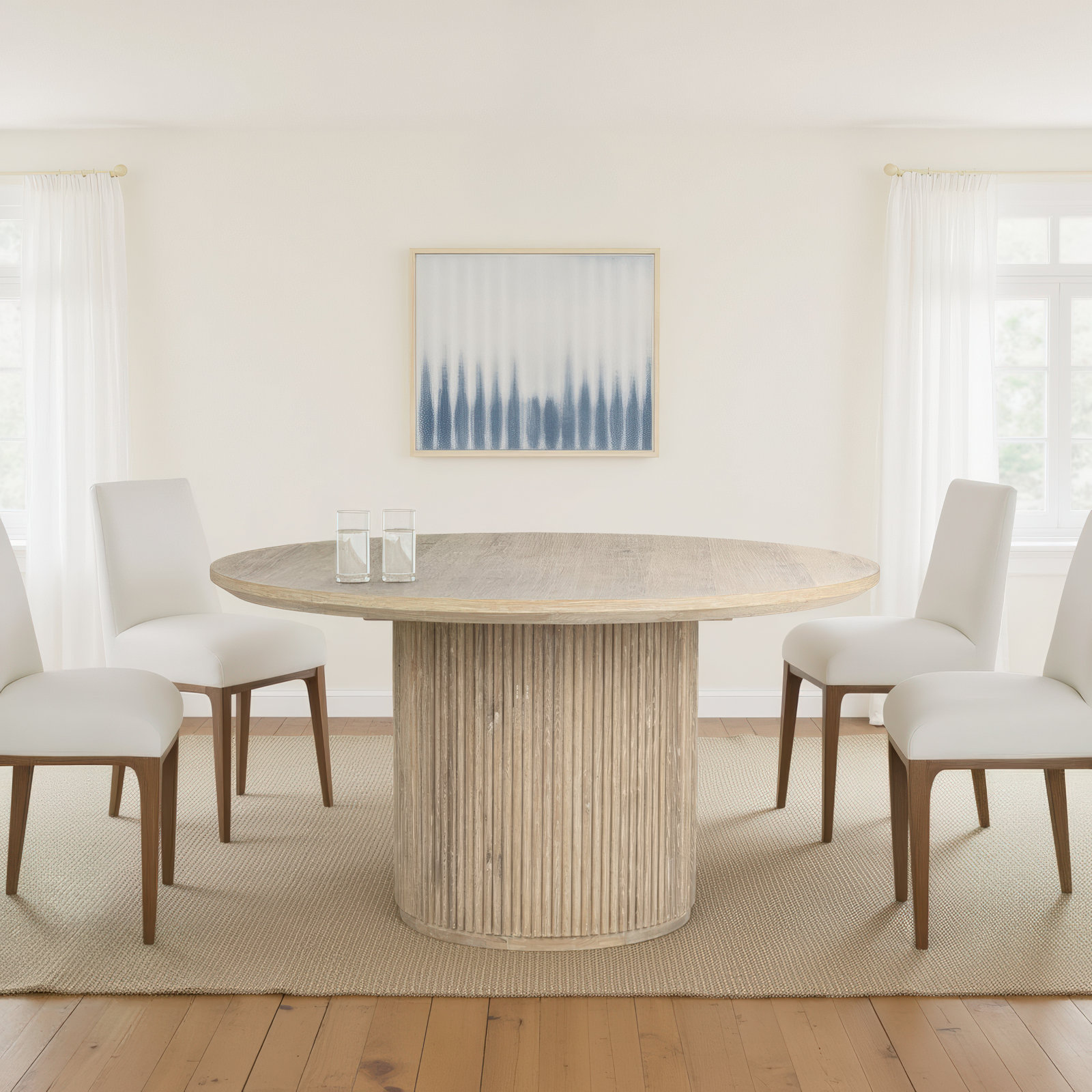 Vander 55" Dining Table, Cream