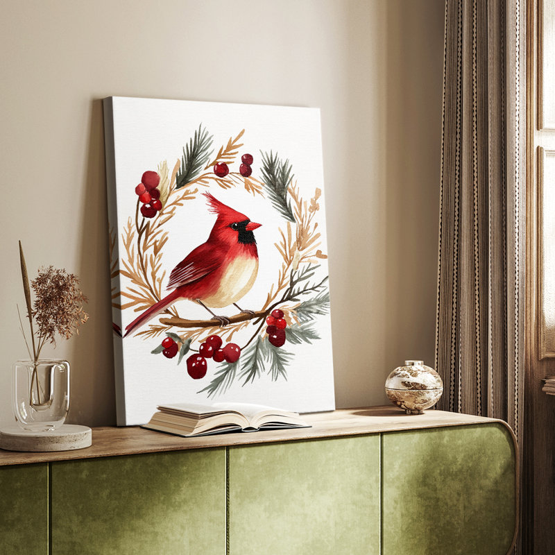 Christmas Holiday Art CMLXXVI -Custom Wrapped Gallery Cavas, 27" H x 18" W