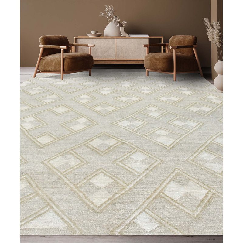 Geometric Area Rug, Rectangle 6' x 9'