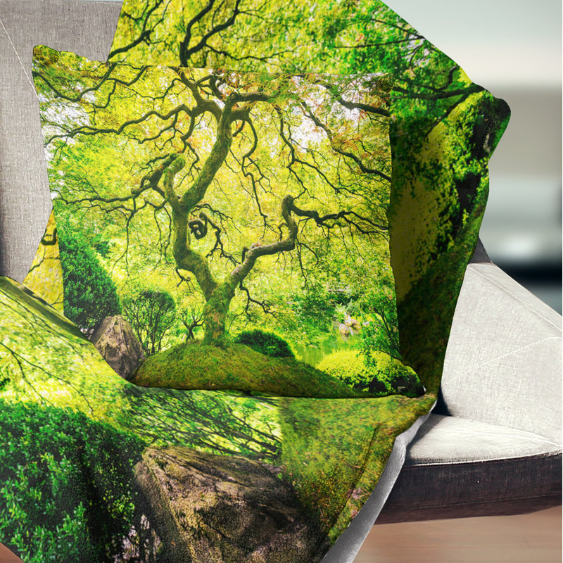 Coussin Amazing Green Tree, 12 po x 20 po, Rectangulaire