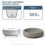 Grand pot / pot rond en béton avec trous de drainage-54995963-54995941