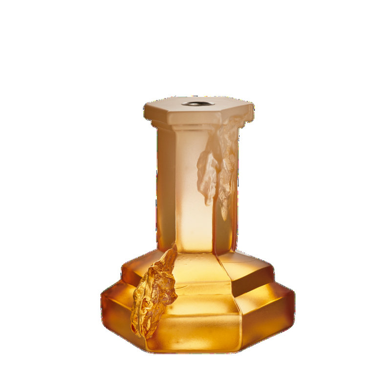 Rocky Baroque 6.9'' H Glass Tabletop Candlestick