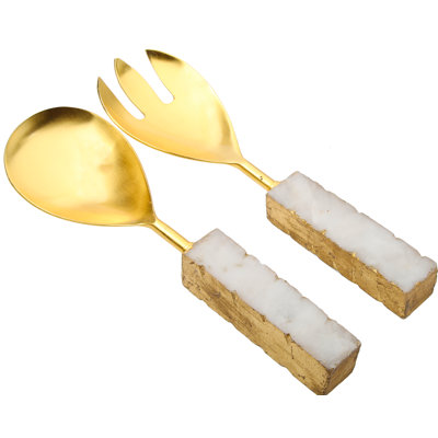 Emery Stainless Steel Salad Servers