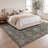 Arabella Vintage Floral Border Machine-Washable Rug-458242457-458242458