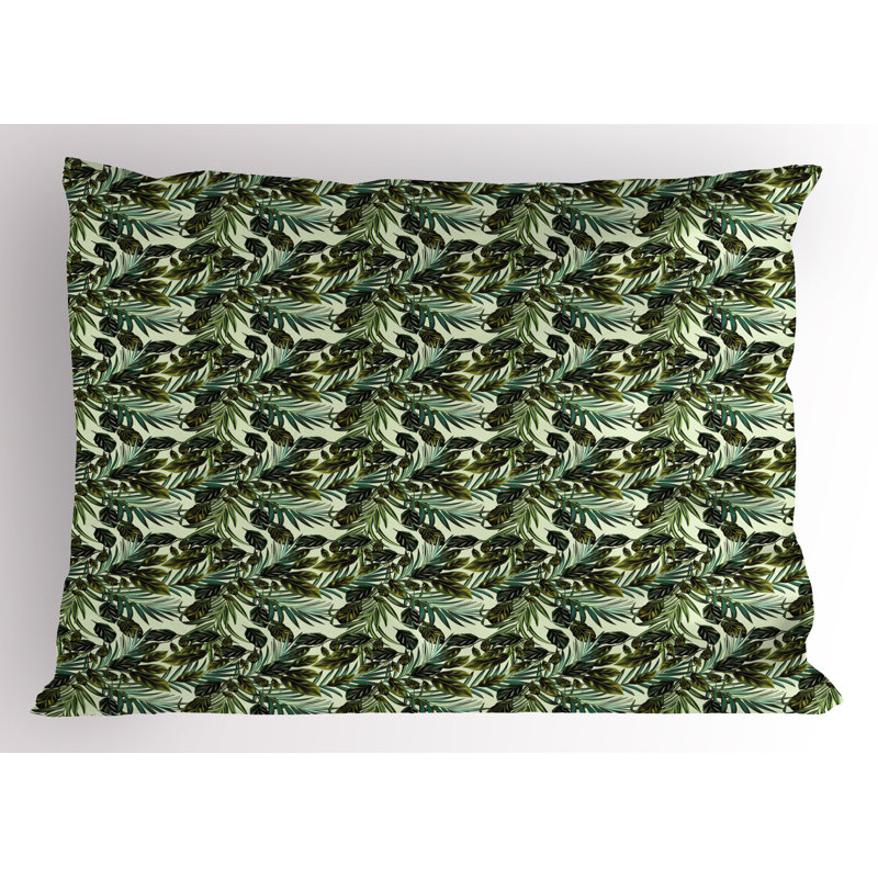 Ensemble de 2 taies décoratives Ambesonne Philodendron, H 20 po x l 36 po