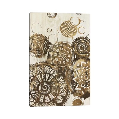 African Circles by Eva Watts - Wrapped Canvas Painting