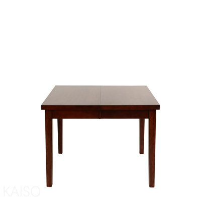 Dining Table Rectangle Dining Table W Leaf 1pc Table Only Rubber Wood Antique Walnut Wood Finish Dining Room Furniture