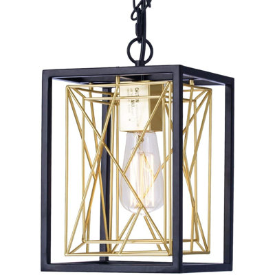 Allisan 1 - Light Black/Gold Kitchen Island Pendant