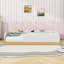 Lit plateforme simple tapissier avec garde-corps