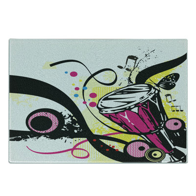 East Urban Home Glass Drums Cutting Board