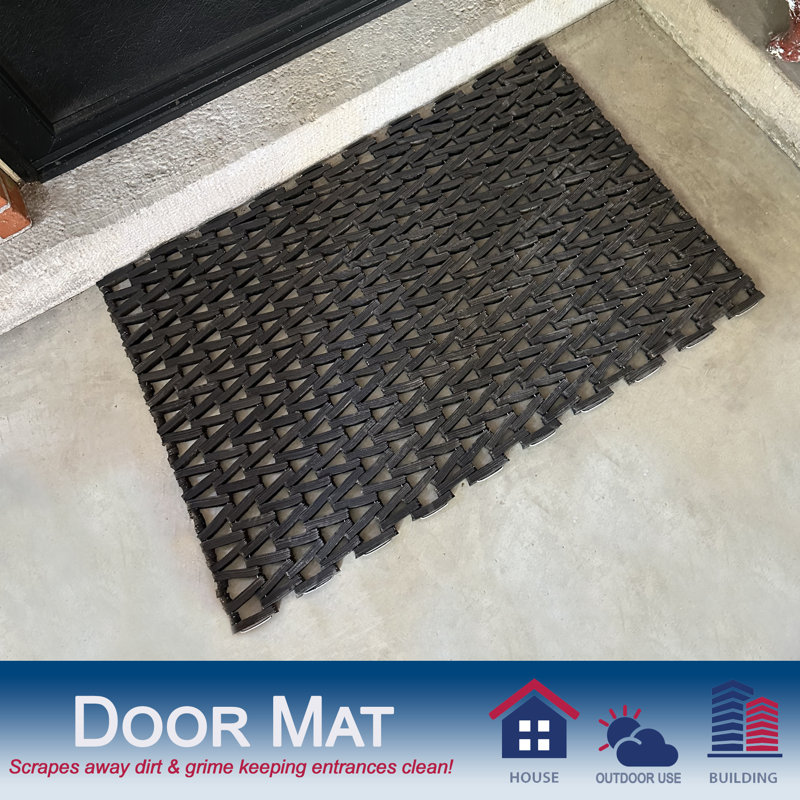 Tapis de porte d'extérieur Venegas, l 24 po x L 36 po