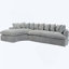 Canapé modulaire, canapé en L, canapé rembourré, canapé rembourré pour l'intérieur-848390059