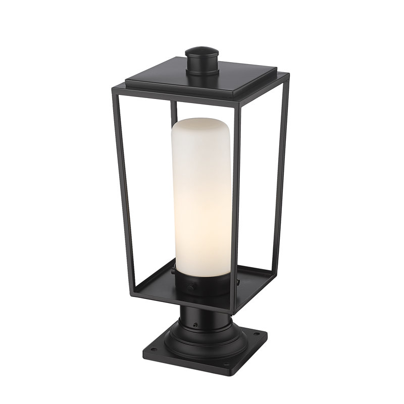 Jadine Frosted Pier Mount Light, 19.5" H x 8" W x 8" D