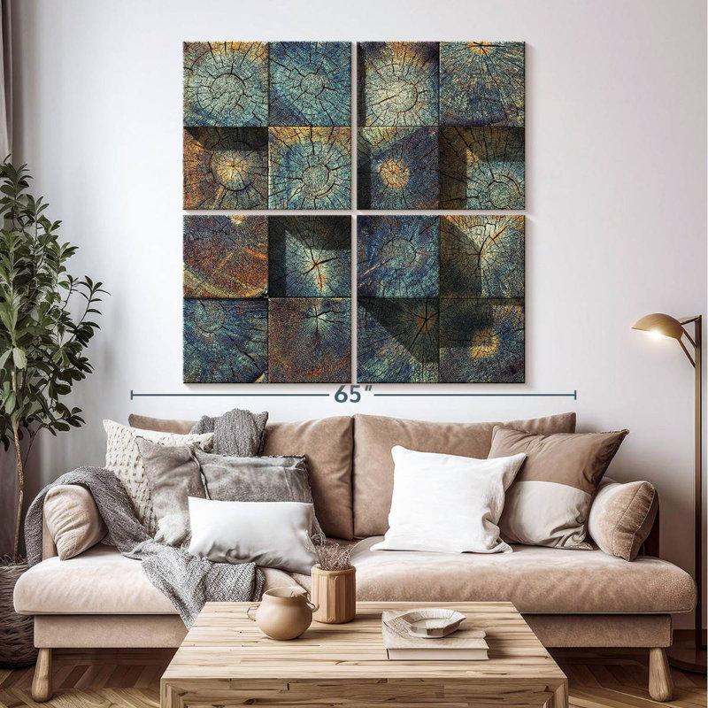 Tree Trunk Blocks, 50" H x 50" W