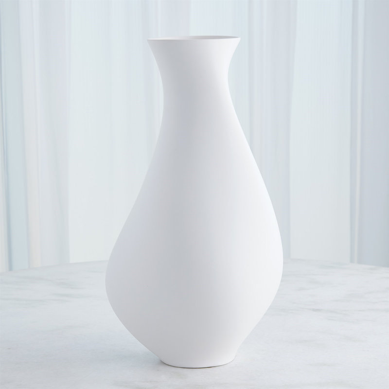 Serenity Vase-Matte White