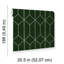 Papier peint à motif de losanges vert-1326283460