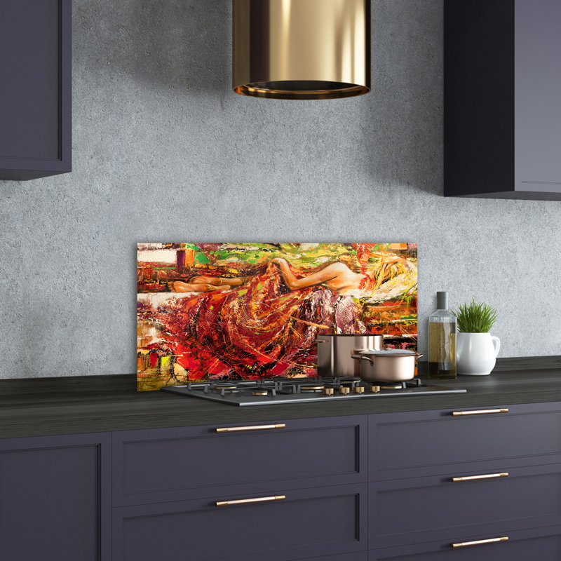 Wheatly 50cm W x 100cm L Glass Peel and Stick Panel
