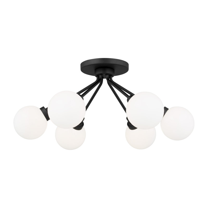 Plafonnier semi-encastré 6 lumières Andrea