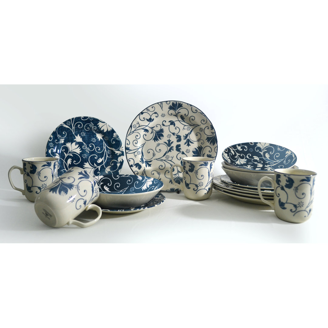 16 Piece Dinnerware Set, Service for 4