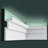 2 in x 7-1/4 in x 78-3/4 in Primed White Plain Polyurethane Crown Moulding