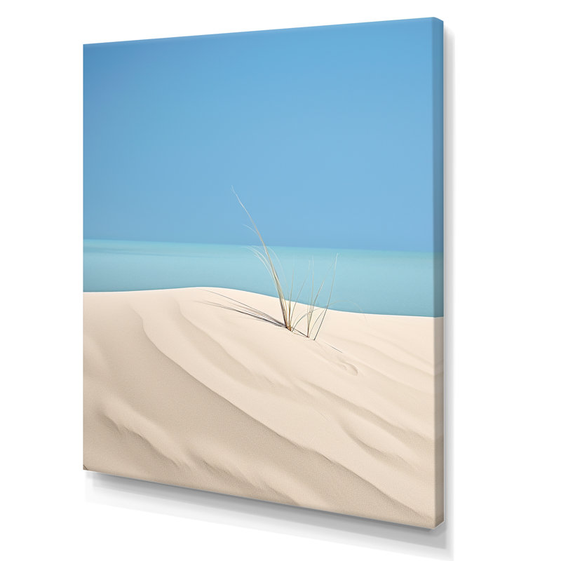 White Dune Solitude sur toile, H 20 po x l 12 po x P 1 po, Toile tendue