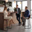 Modern Faux Leather Counter Stool With Low Back Sled Base Footrest-1878856862-1878856861