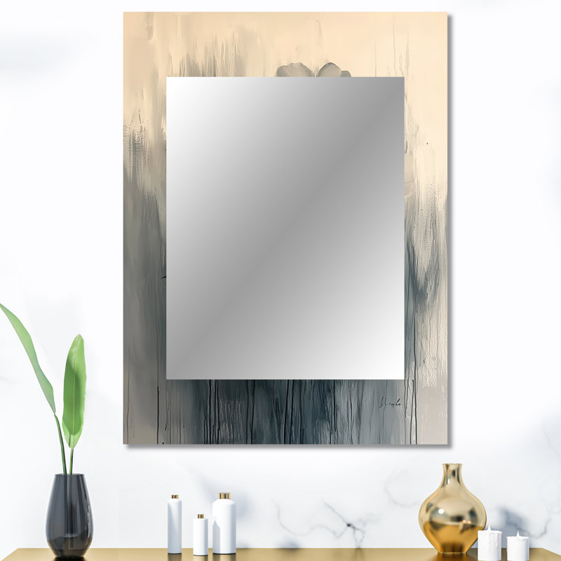 Silent Arrangement Of Monochrome Poppies Flowers - Poppies Decorative Mirror, Traditional Wall Mirror, Printed Metal Art