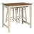 Counter Height Pub Table with 2 Saddle Bar Stools