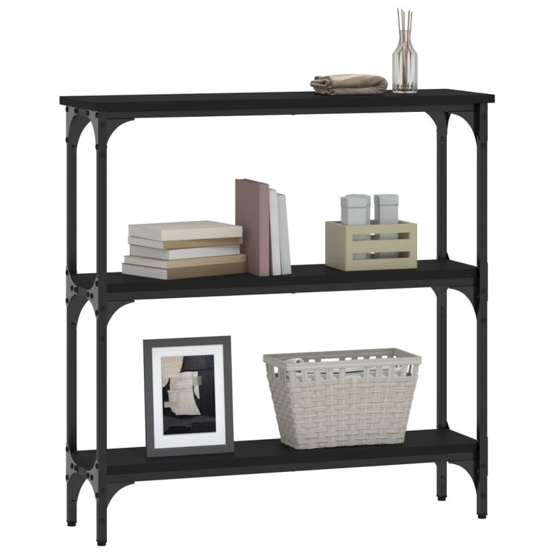 Console Table, 75cm H x 75cm W x 22.5cm D, Black