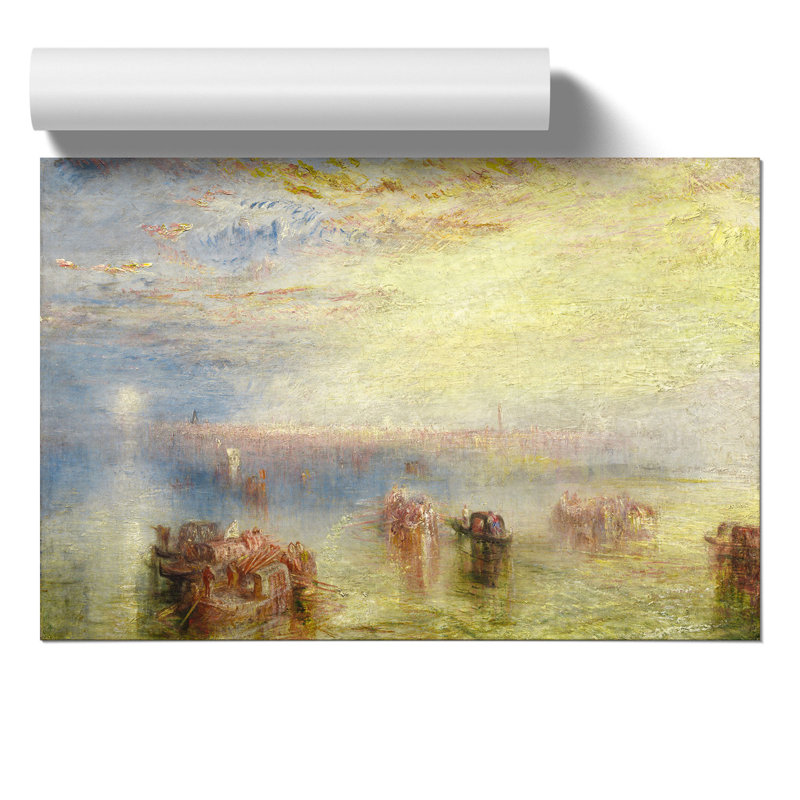 Approach to Venice by Joseph Mallord William Turner - Frameless Print, 30cm H x 42cm W x 0.1cm D