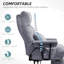 Chaise de bureau grise rembourrée avec support lombaire
