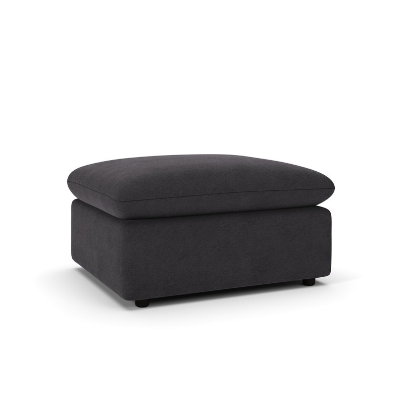 Repose-pieds Kallie, Velours performance Bella Gunmetal Bella
