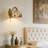 1 - Light Tiffany Stained Glass Wall Sconce With Pull Chain Switch (Set of 2)