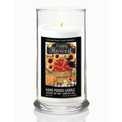Happy Harvest II 18 oz Status Candle Glass