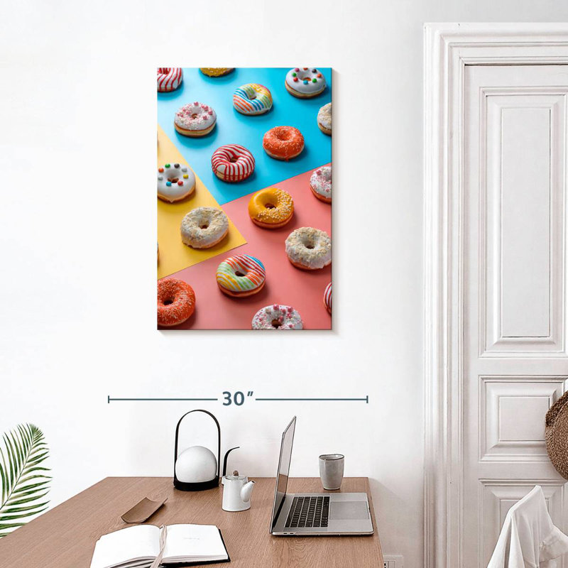 Yarlin Assorted Glazed Doughnuts, 30" H x 20" W