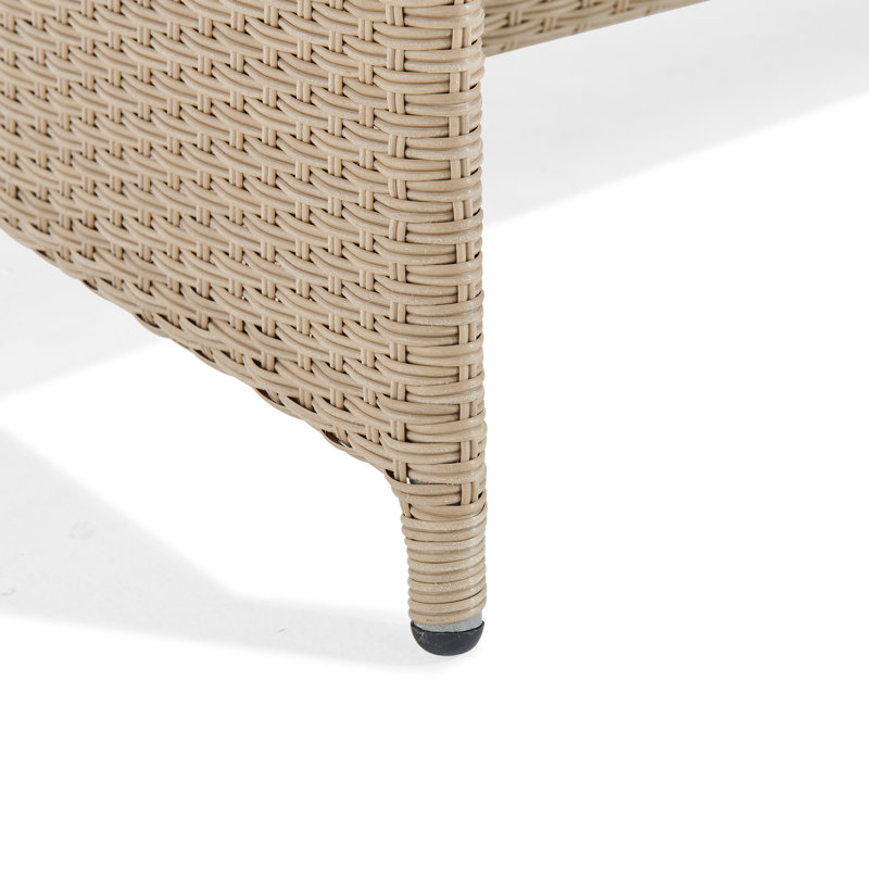 Rectangular Metal Outdoor Coffee Table , 144.8cm cm W 83.8cm cm D, 44.45cm H x 144.78cm W x 83.82cm D