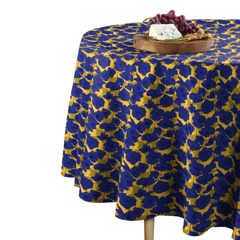 Kaiden Flower Tablecloth, 90" L x 90" W