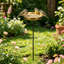 Mangeoire de jardin en métal pour oiseaux