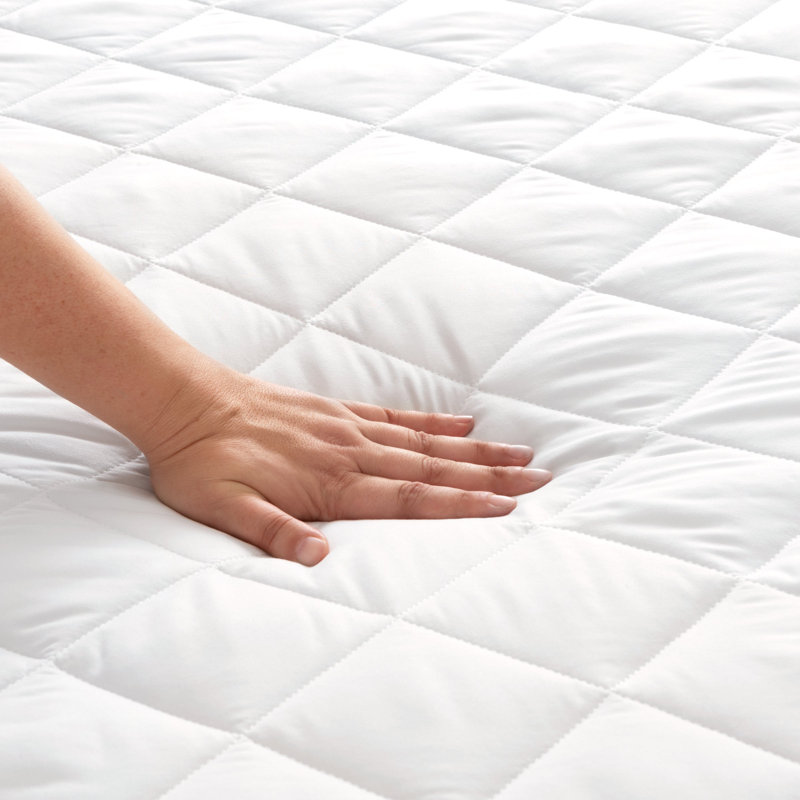 Host & Home Classic Soft Waterproof Mattress Pad with Deep Pockets, Twin Extra Long
