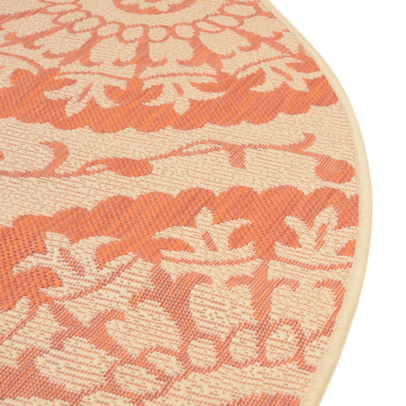 Sousanna Geometric Indoor / Outdoor Rug, Round 6'