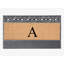 Natural Rubber & Coir 24x36 Monogrammed Doormat For Front Door, Anti-Shed Treated Durable Doormat-70050977