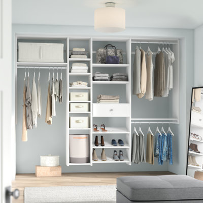 Grid 60" W - 108" W Closet System Reach-In Sets